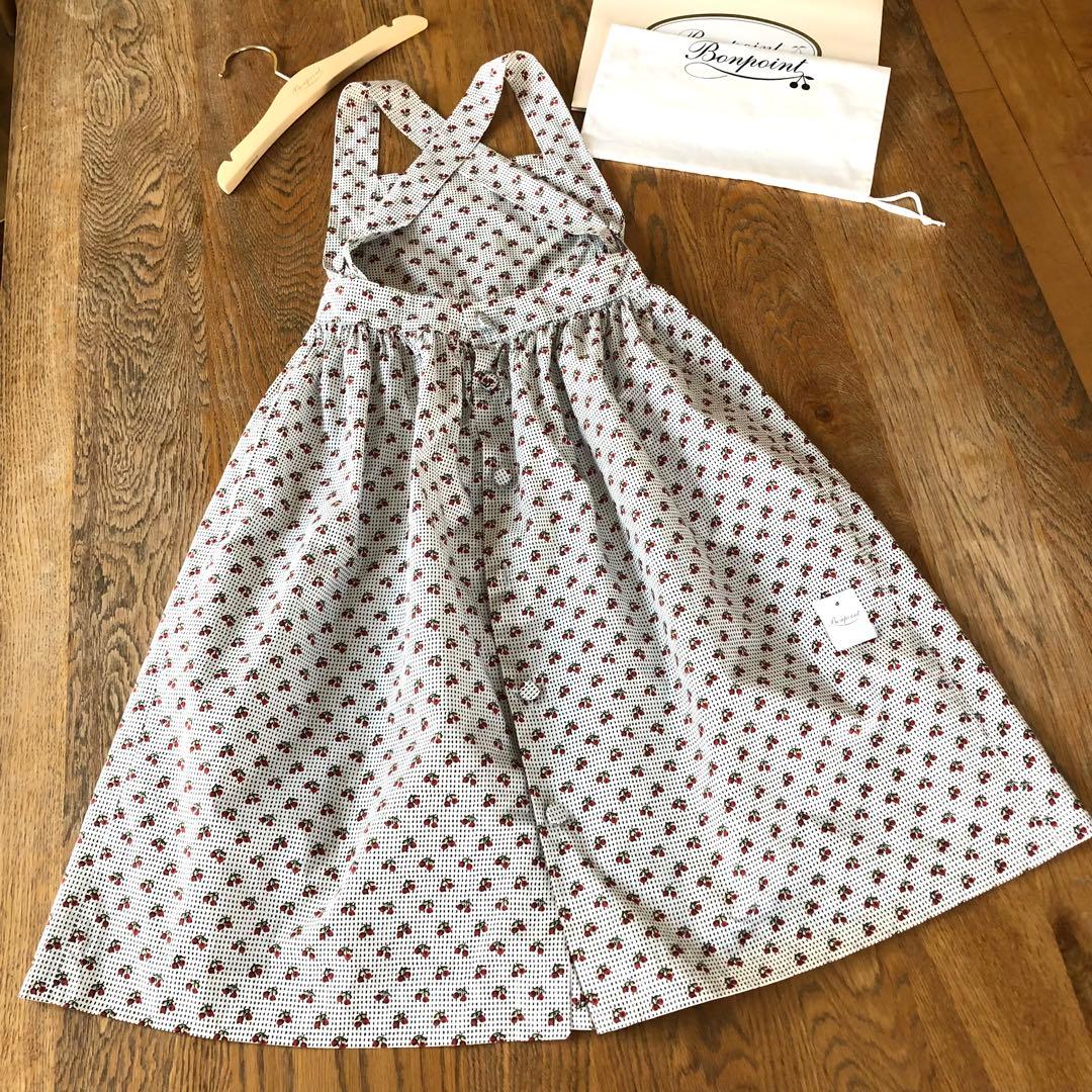 Bonpoint♡チェリー エプロンドレス 10A - メルカリ