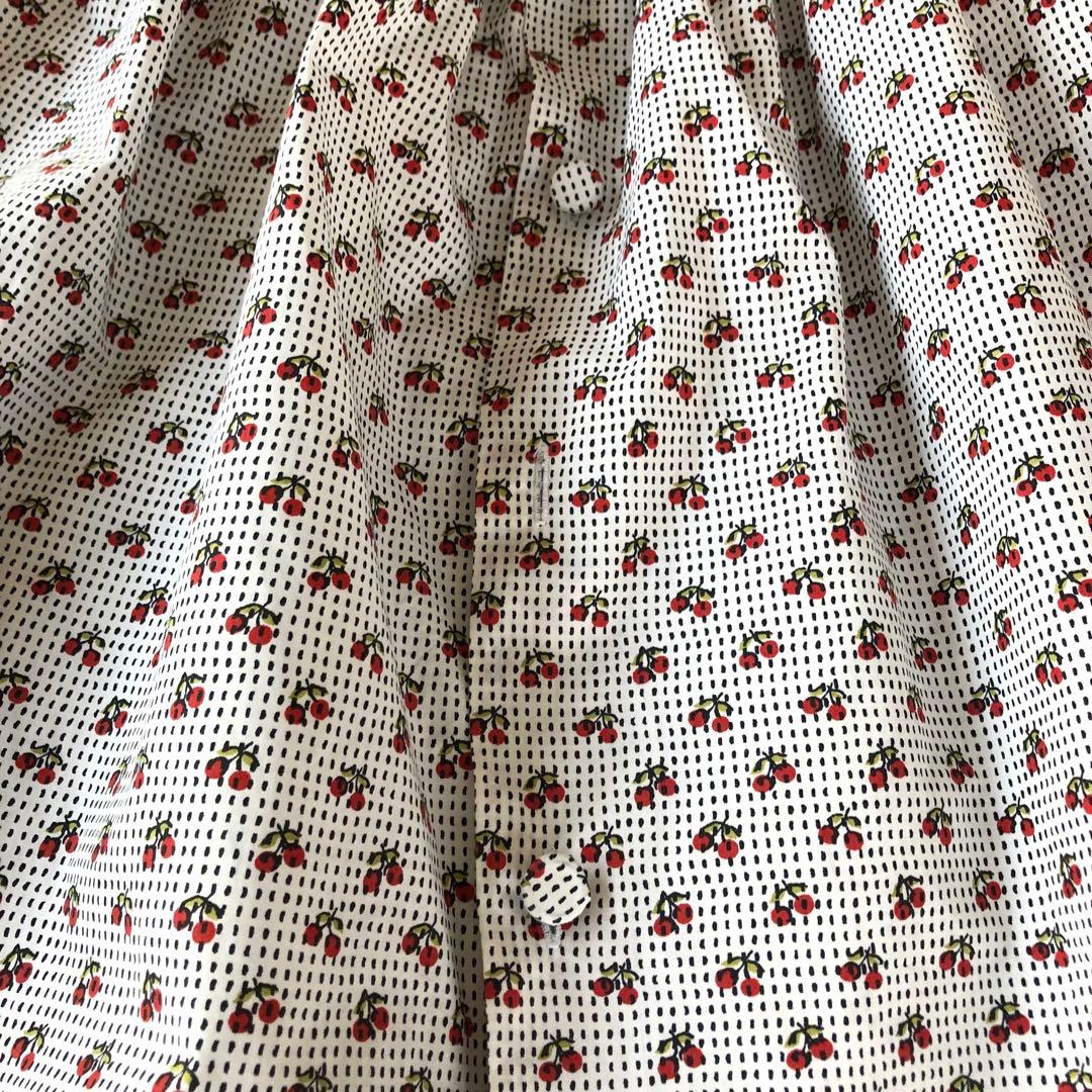 Bonpoint♡チェリー エプロンドレス 10A - メルカリ