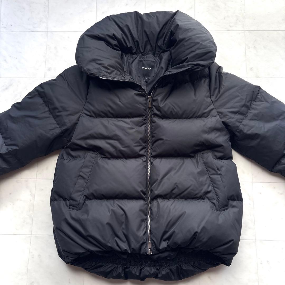 セオリー 24AW ショートダウンジャケット MOMO 黒 ブラック アウター