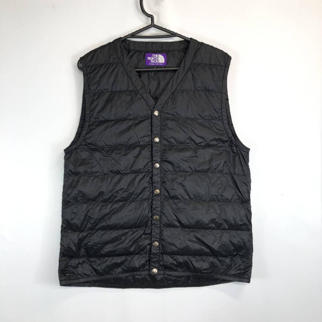 ナナミカ ノースフェイスパープルレーベル ダウンベスト ブラック L