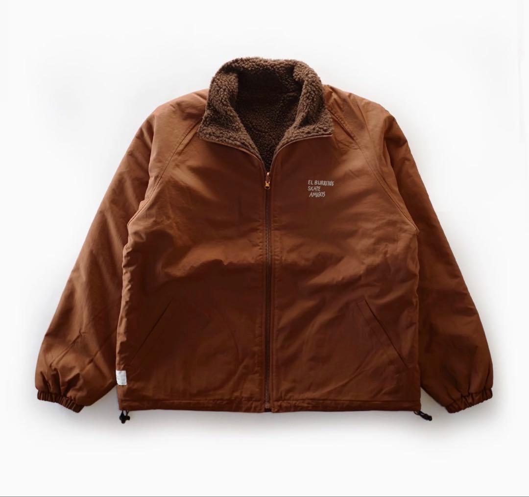 ジャケット・アウター El Burrito's Skate Amigos Boa Jacket EB Reversible Boa Jacket Color : Turquoise | T