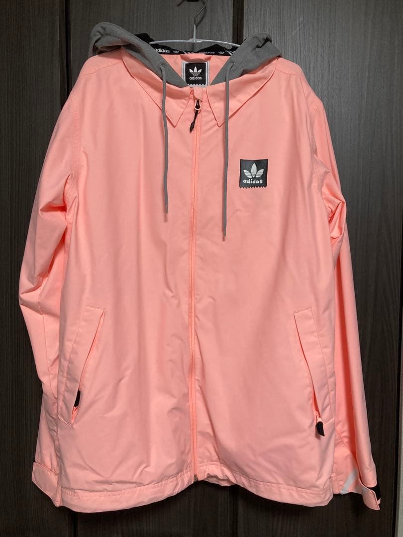 adidas ピンク フード付きジャケット Mサイズ マークゴンザレスコラボ