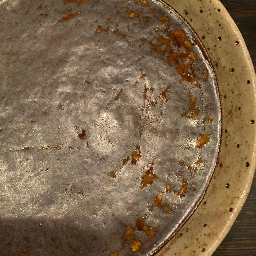 金成潤子 ドット模様 皿2枚セット