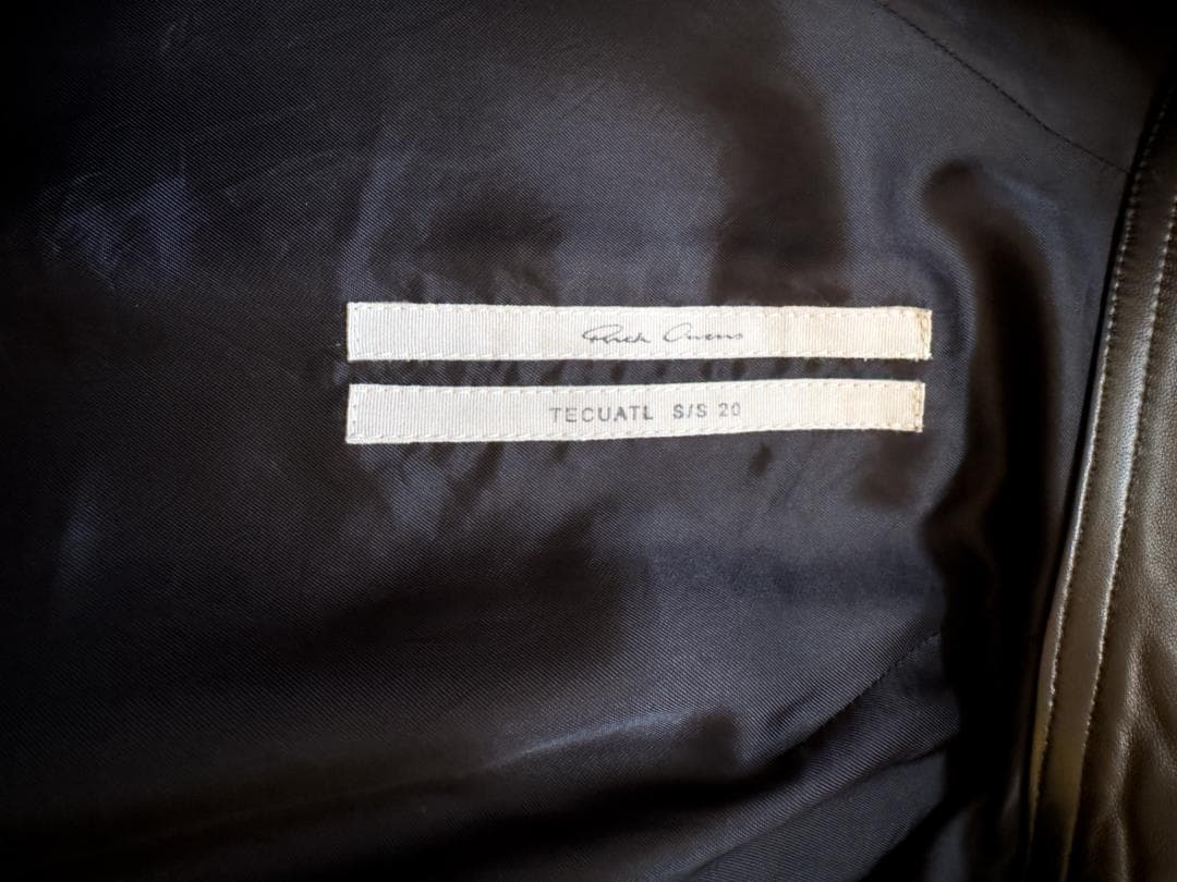 Rick Owens レザージャケット サイズ42 蛇革切替 TECUATL - メルカリ