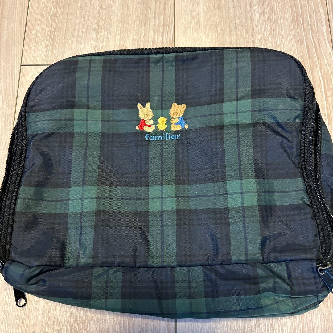 familiar おむつポーチ チェック柄 - メルカリ
