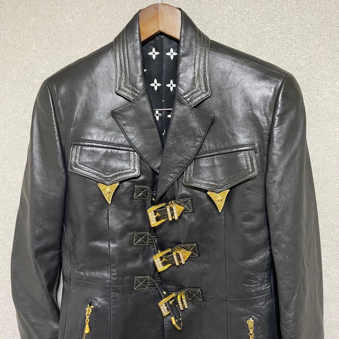 LUNA MATTINO ルナマティーノ レザーコート レザージャケット S 黒