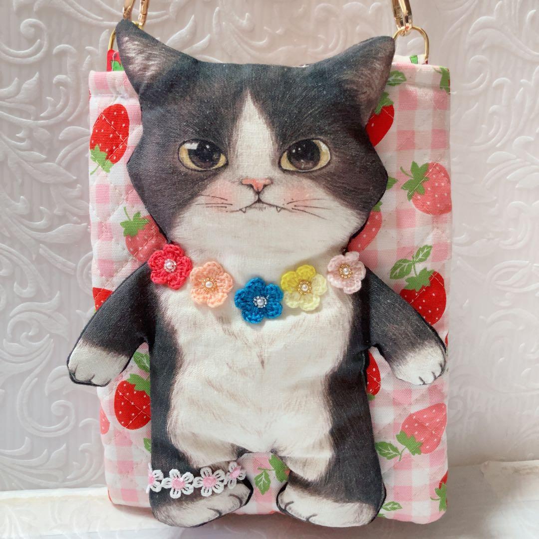 ふわふわジョーズ君サコシュ コヤンイサムチョン いちごキルト お花