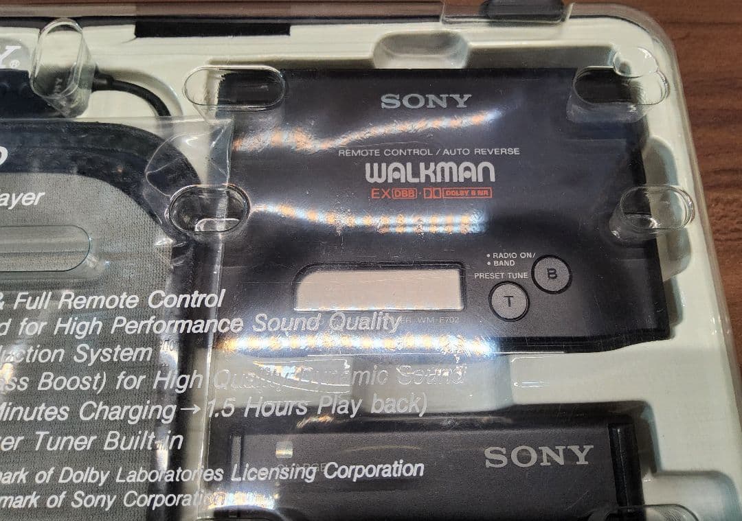 未使用デットストック】SONY ウォークマン WM-F702 ブラック 整備品