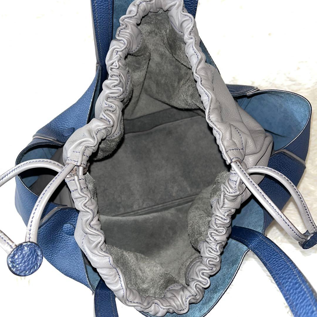 美品✨MAISON TAKUYAメゾンタクヤ　トートバッグ　ネイビー　レザー