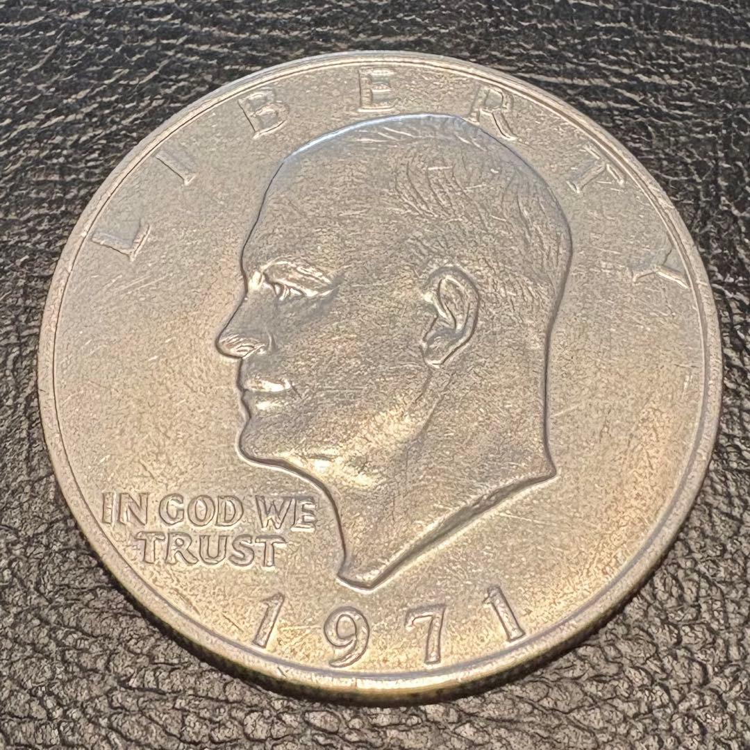 1971年 アメリカ 1ドル硬貨 アイゼンハワー・ダラー - メルカリ