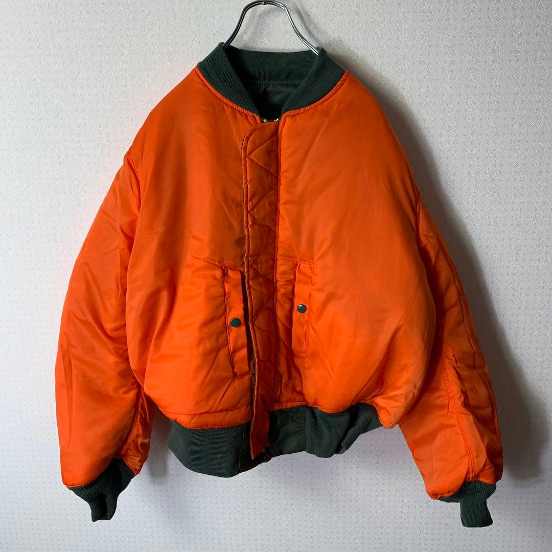 80s USA製 ALPHA MA-1 フライトジャケット M 日刊スポーツタグ - メルカリ
