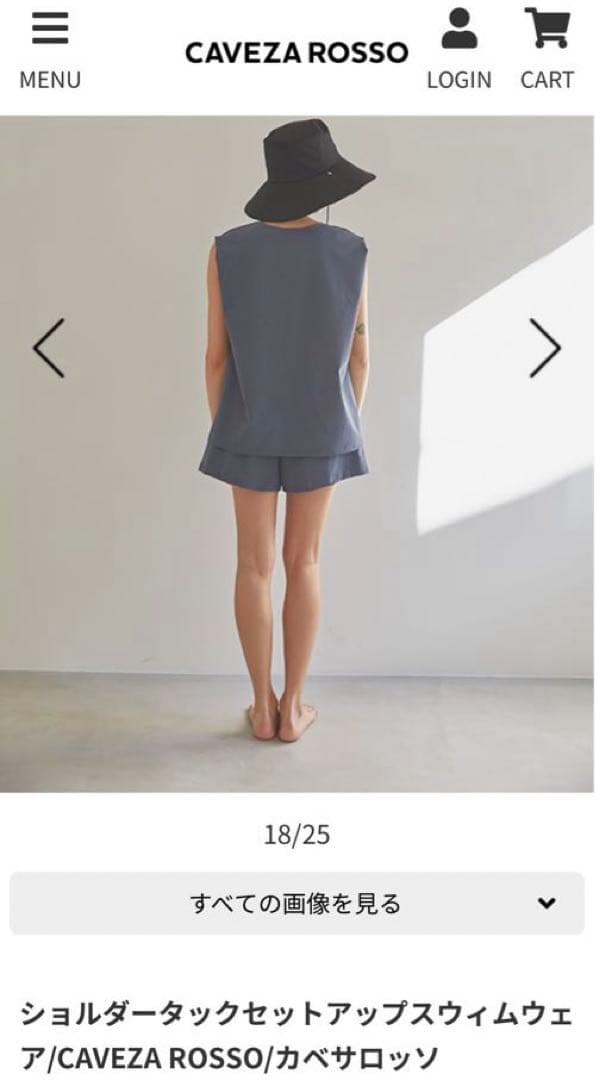 CAVEZA ROSSO ショルダータックセットアップスウィムウェア/ - メルカリ