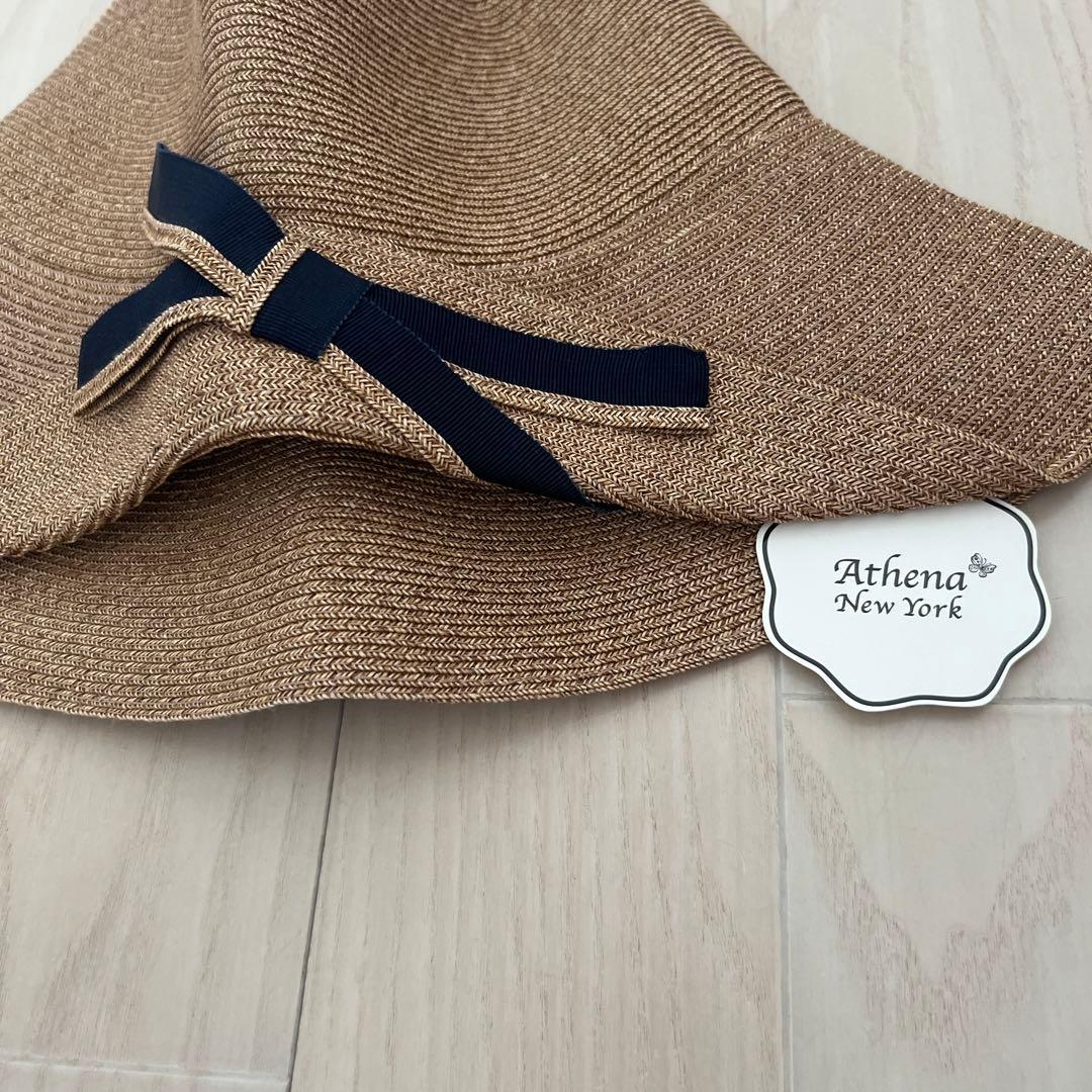 新品 未使用 アシーナニューヨーク ラフィアハット マディソン - メルカリ