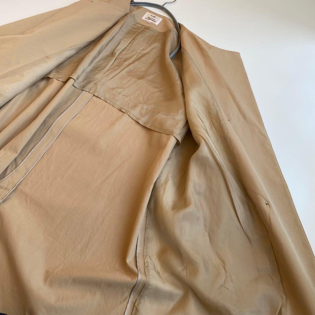 美品✨23区 定価4.2万円　コットン　ノーカラーコート 大きいサイズ44