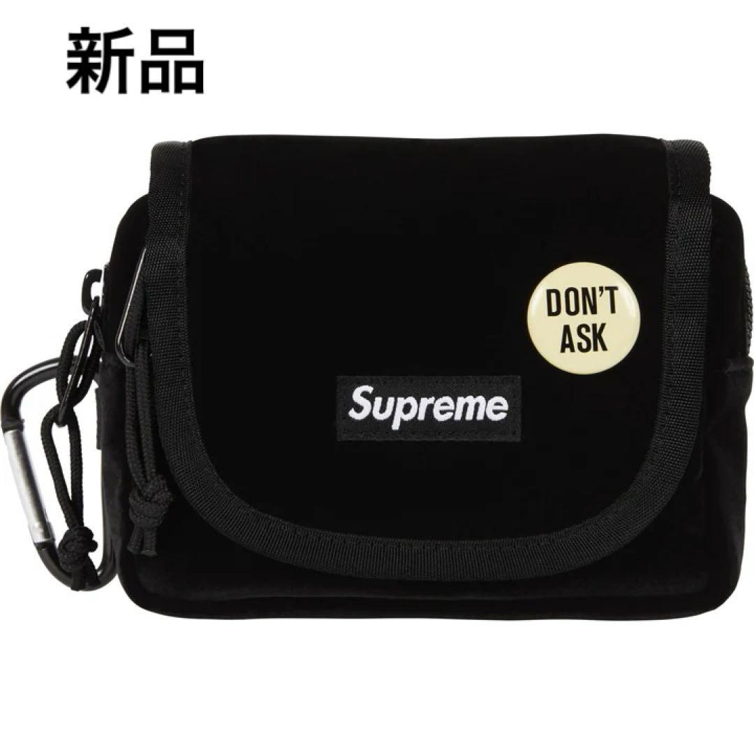 新品 Supreme Velvet Mini Pouch Black - メルカリ
