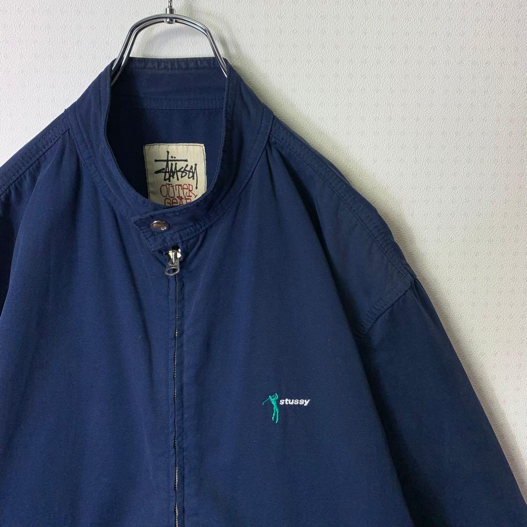 90s STUSSY スウィングトップ S ネイビー 刺繍 USA製 ゴルフ. - メルカリ