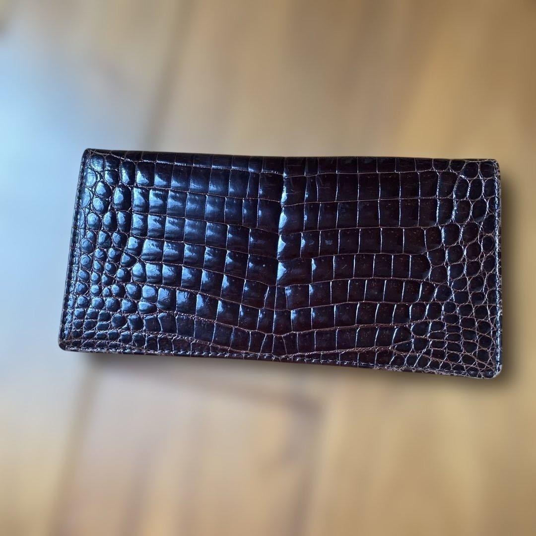 茶色クロコダイル長財布 868512957c5f9c0acc840ea26d327a