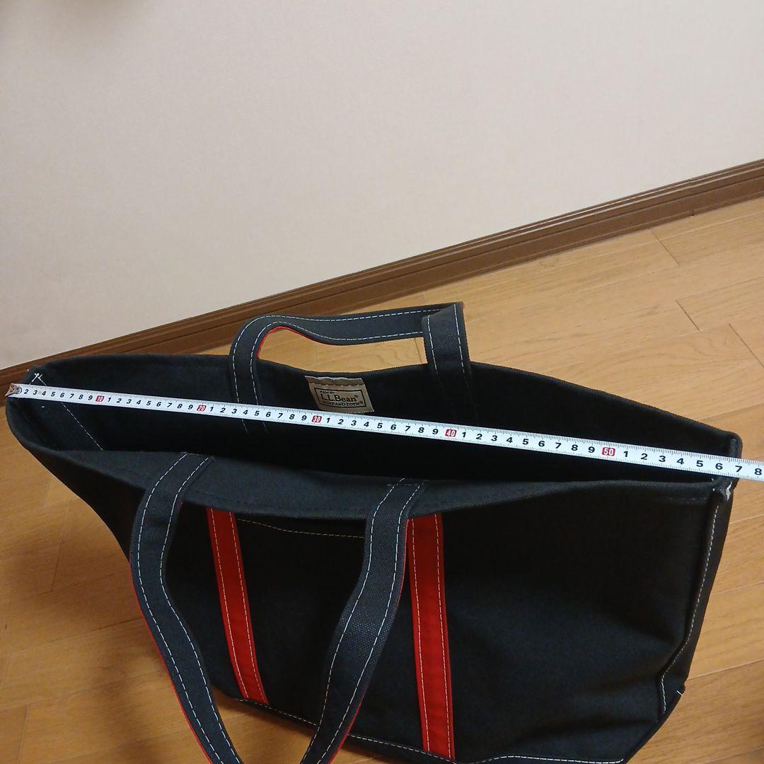 エルエルビーン トートバッグ　L.L.Bean 黒×赤　Made in USA