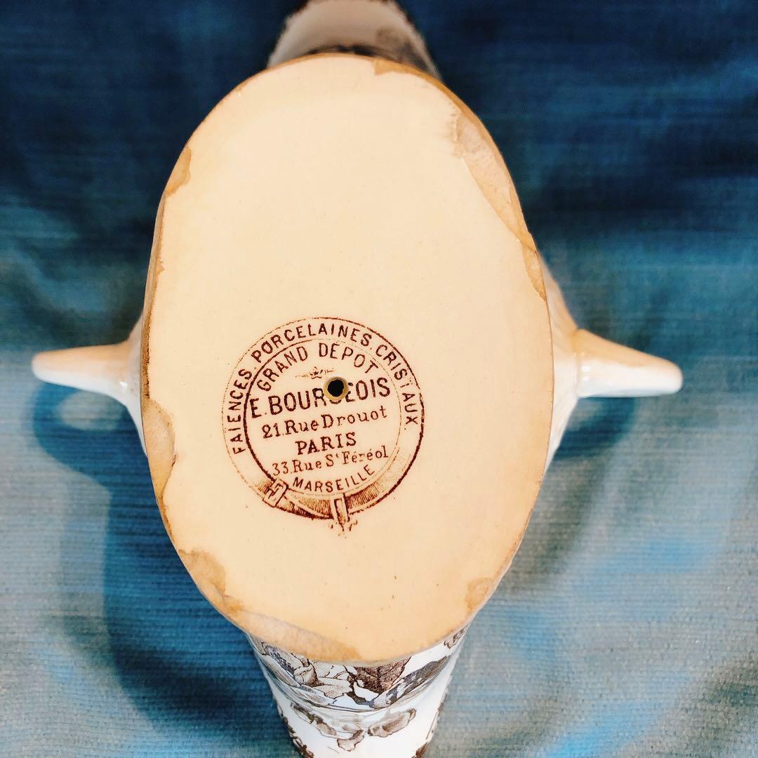 人気 エミールブルジョワ ソーシエール フランスアンティーク食器