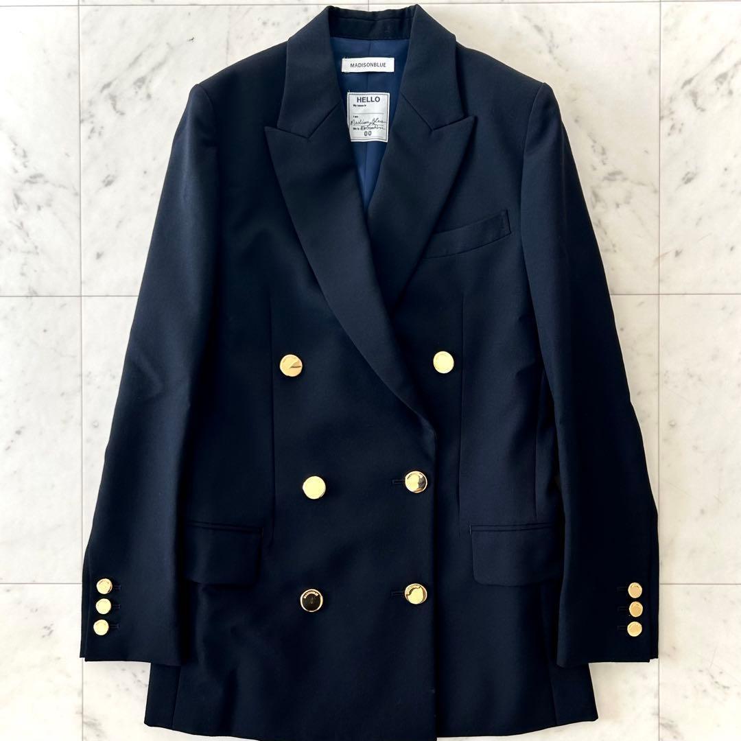 極美品 マディソンブルー W6B ブレザー 00 紺ブレ 金ボタン ネイビー