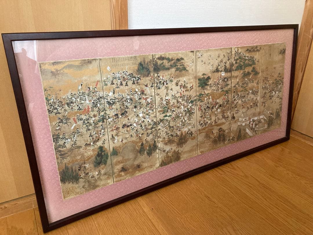 ひ*ん様 川中島合戦図屏風　額入 川中島合戦図屏風 | いわくに文化財探訪