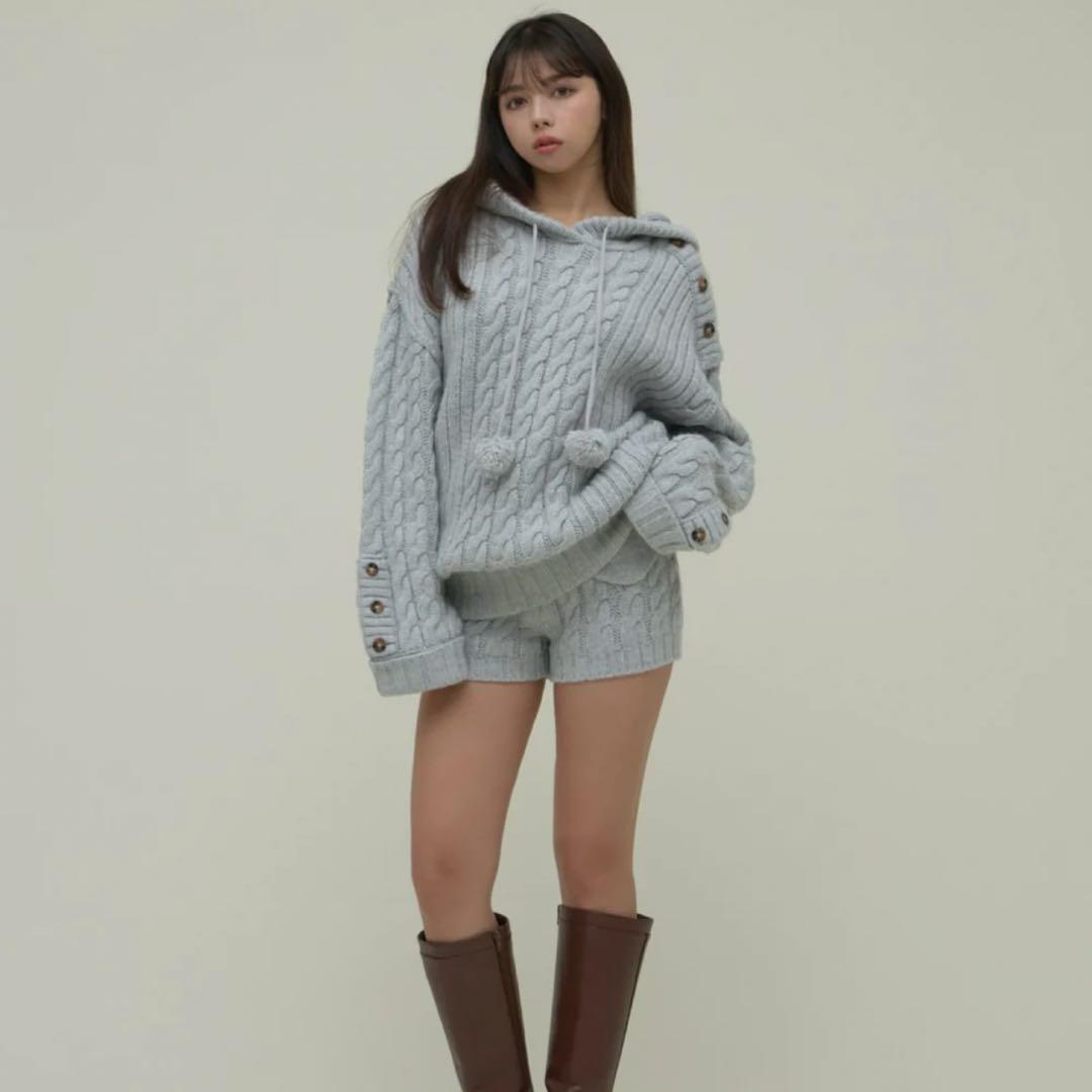 Yara cable knit set up andmary - メルカリ