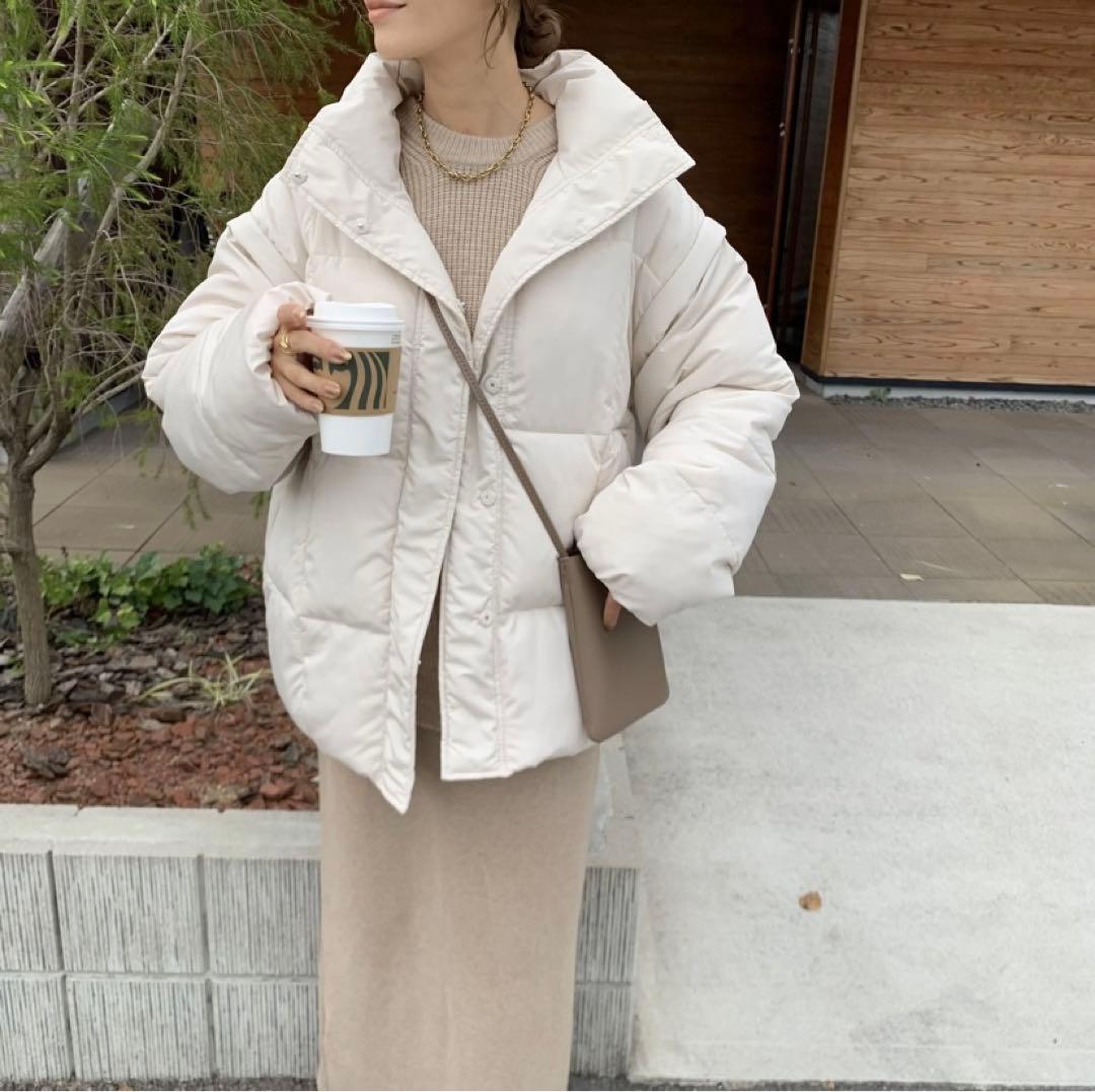 BLATE 2WAY袖取り外し中綿ブルゾン☆ エクリュ