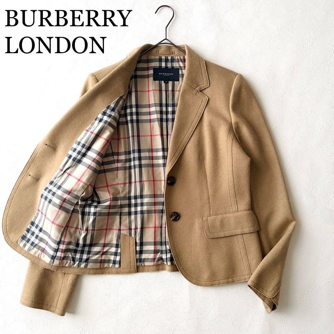 2910Z 極美品 バーバリーロンドン ウールテーラードジャケット ベージュ40
