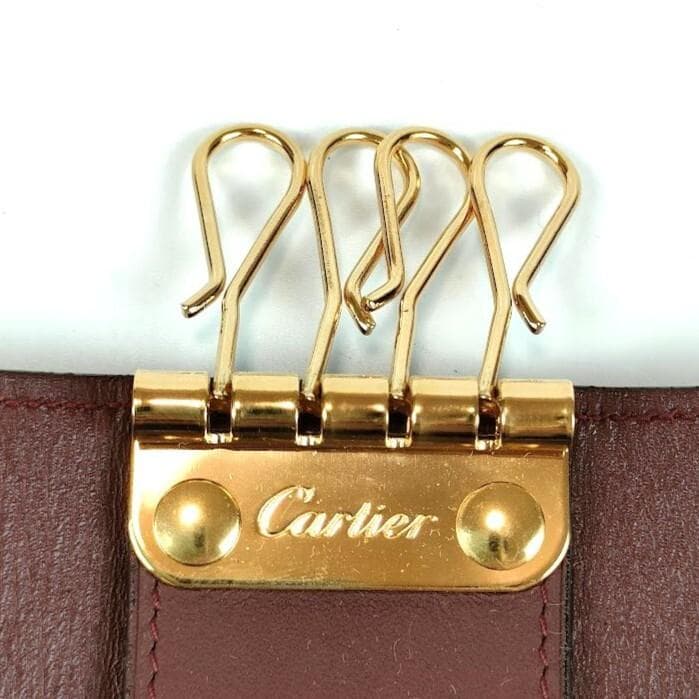 新品未使用 Cartier カルティエ マストライン 4連 キーケース レザー