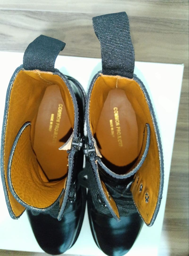 美品】コモンプロジェクト ブーツ 41 ブラック 黒 本革 イタリア製