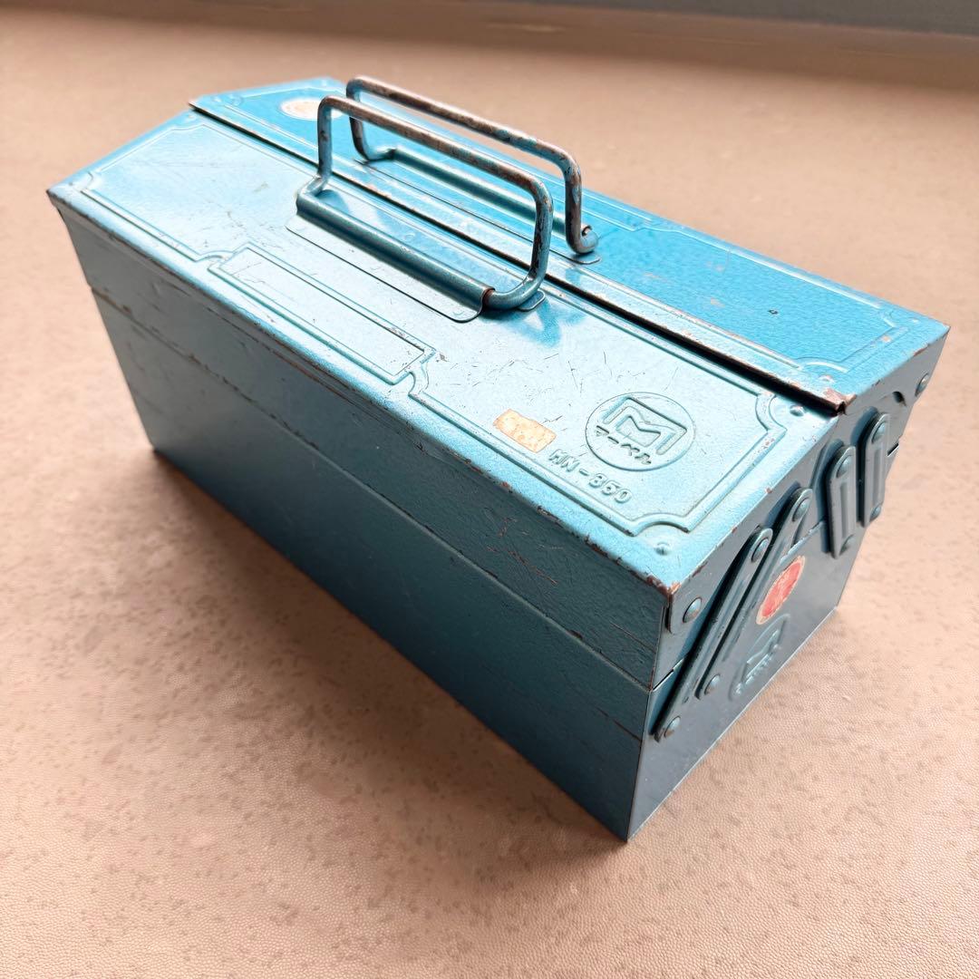 昭和レトロ 金属製 工具箱 ミノル工業 マーベル MN-350 - メルカリ