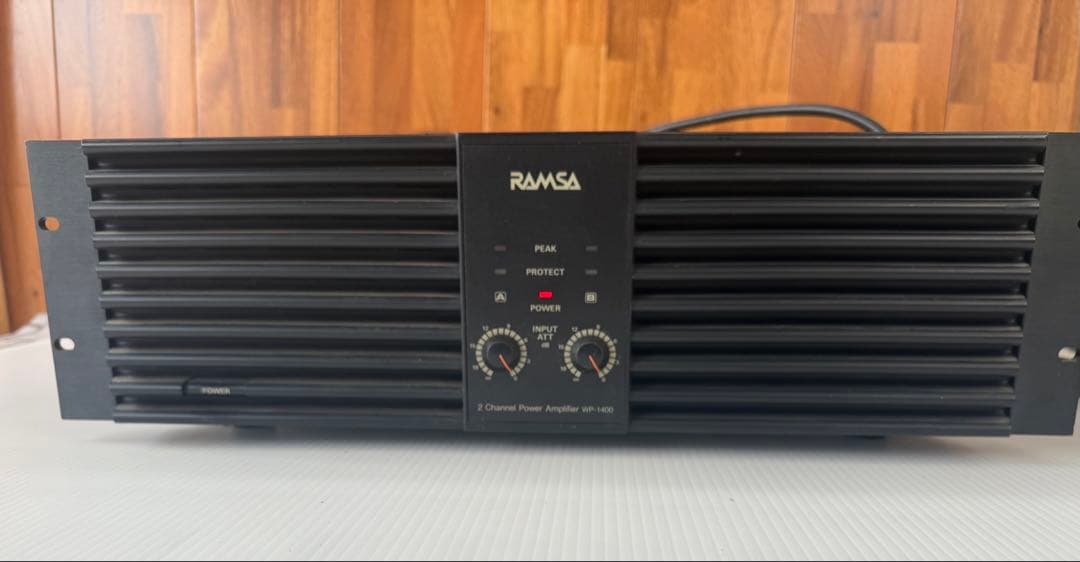 パナソニック パワーアンプ RAMSA WP-1400(a6) Ramsa Panasonic WP1400 2 x 400 Watt Power Amplifier. Tested