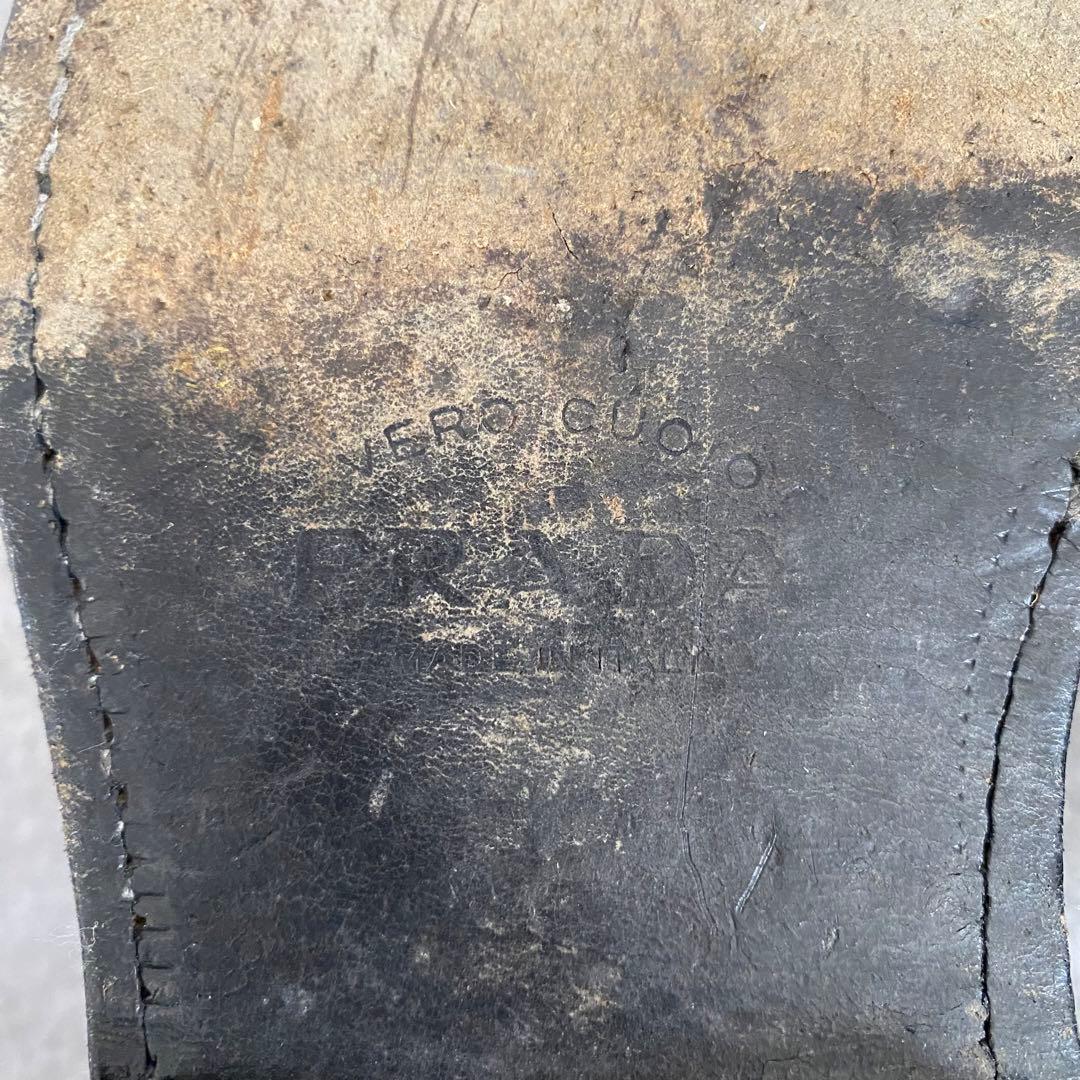 PRADA プラダ　ペニーローファー　レザー　ブラック　アーカイブ　24.5cm