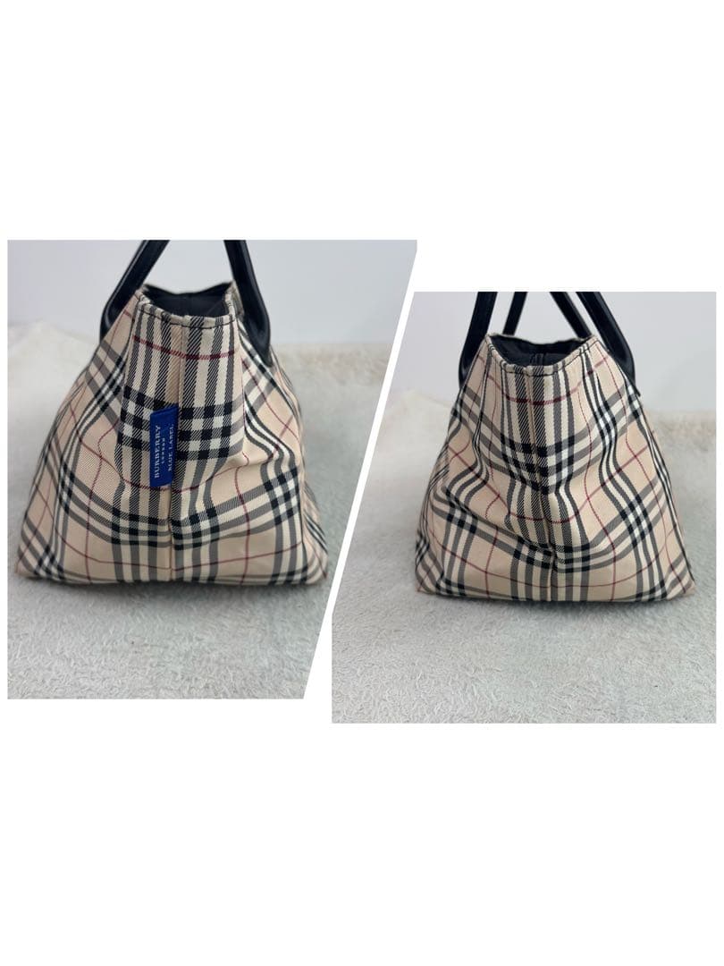バーバリーブルーレーベル ノバチェック柄マザーズバッグ トートバッグ