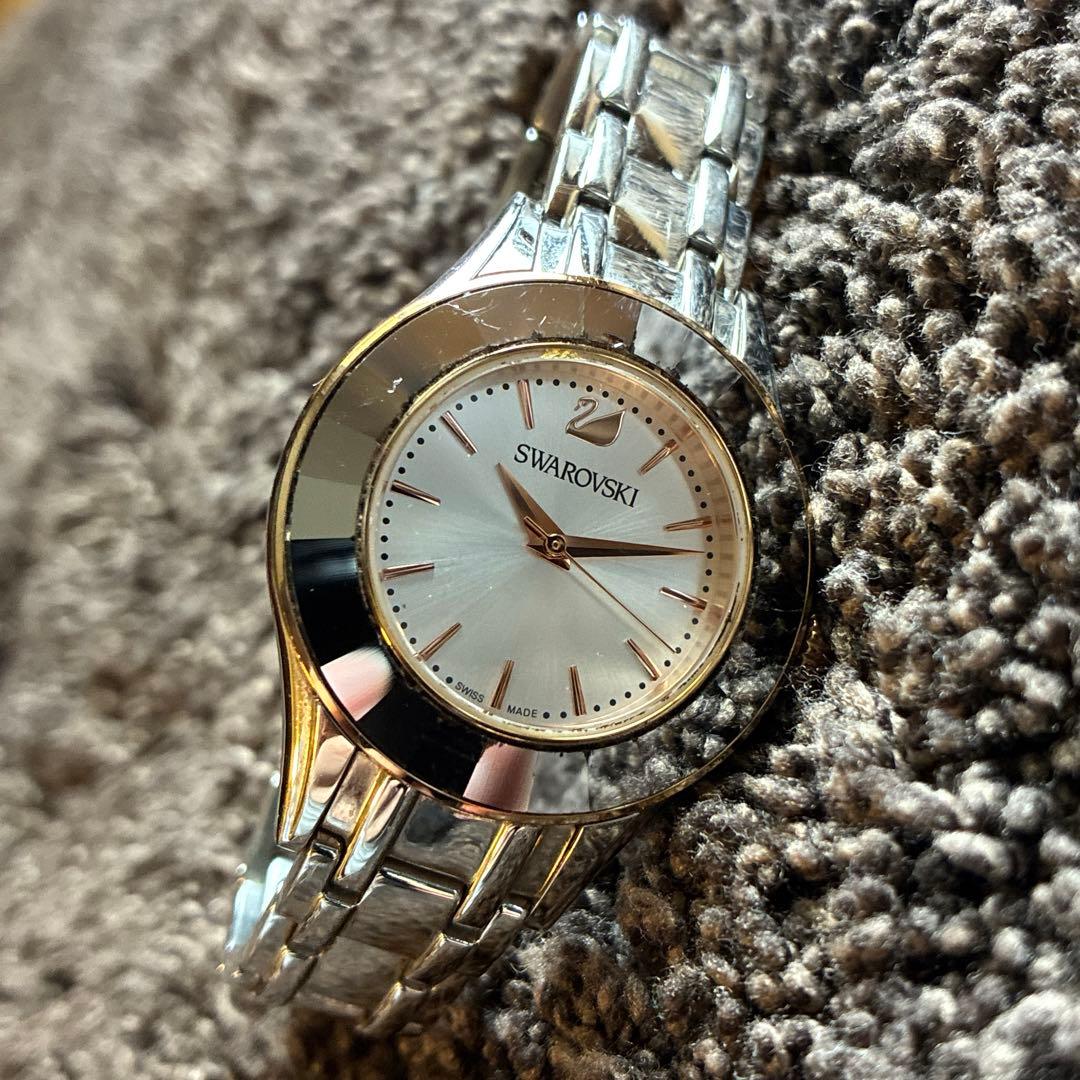 新品電池】SWAROVSKI 腕時計 アレグリア シルバー コマあり - メルカリ
