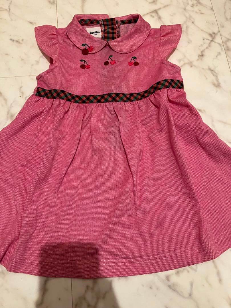 ファミリア さくらんぼ 半袖ワンピース 80 - メルカリ