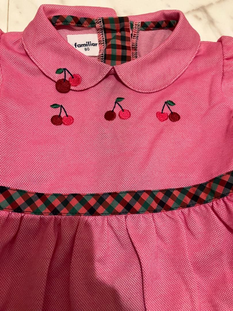 ファミリア さくらんぼ 半袖ワンピース 80 - メルカリ