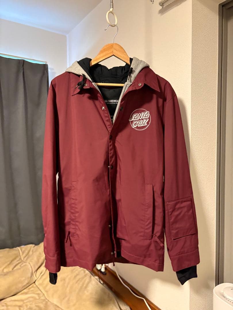 AA HARDWEAR バーガンディ フード付きジャケット - メルカリ
