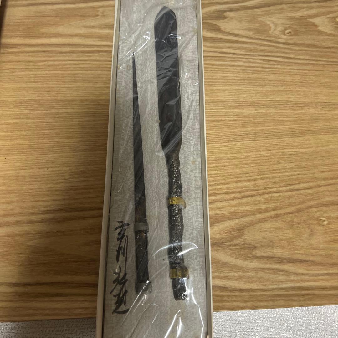 【にわとり　六助】玉鋼鍛造かみ喜利　刀匠　雲州弘光　紙切り a3ebaa8112fe3911df93e6df4464ea