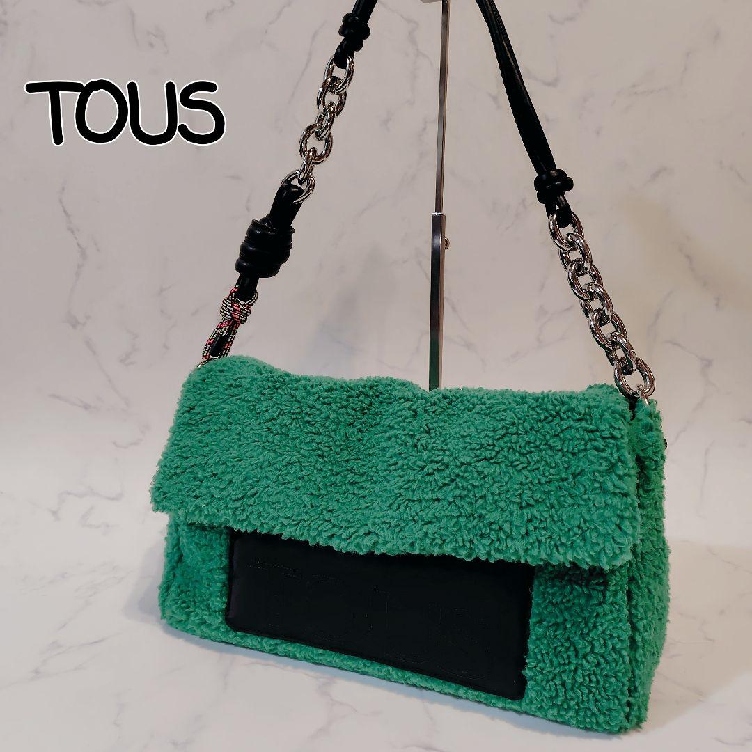 TOUS トウス シープスキン ラージクロスボディバッグ グリーン TOUS トウス シープスキン ラージクロスボディバッグ グリーン - メルカリ