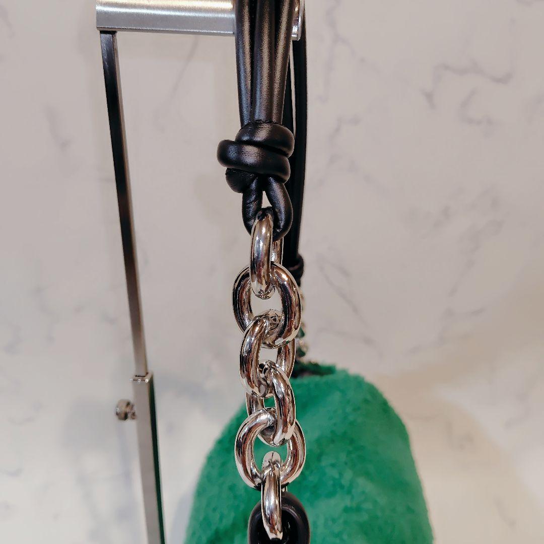 TOUS トウス シープスキン ラージクロスボディバッグ グリーン - メルカリ