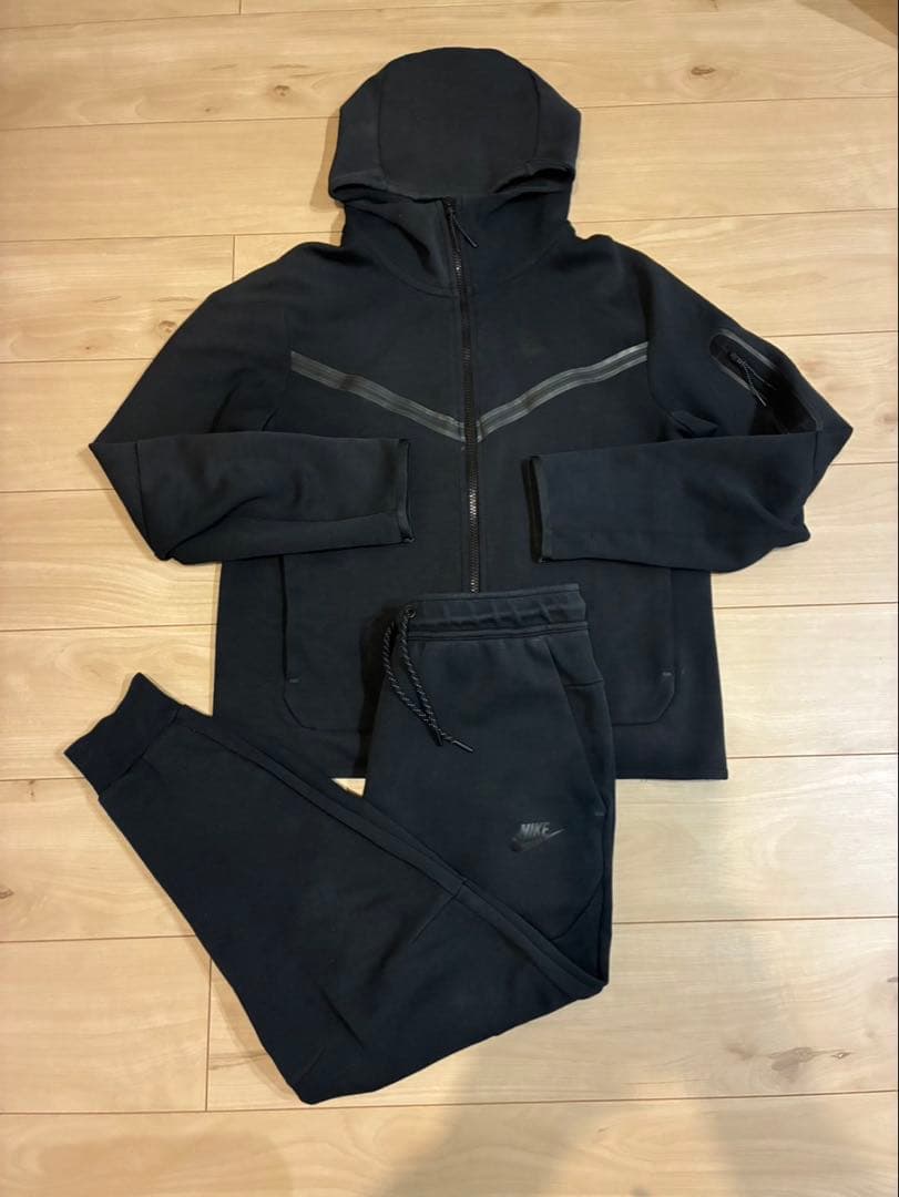 ナイキテックフリース セットアップ 上下 Mサイズ ブラック 黒タグ