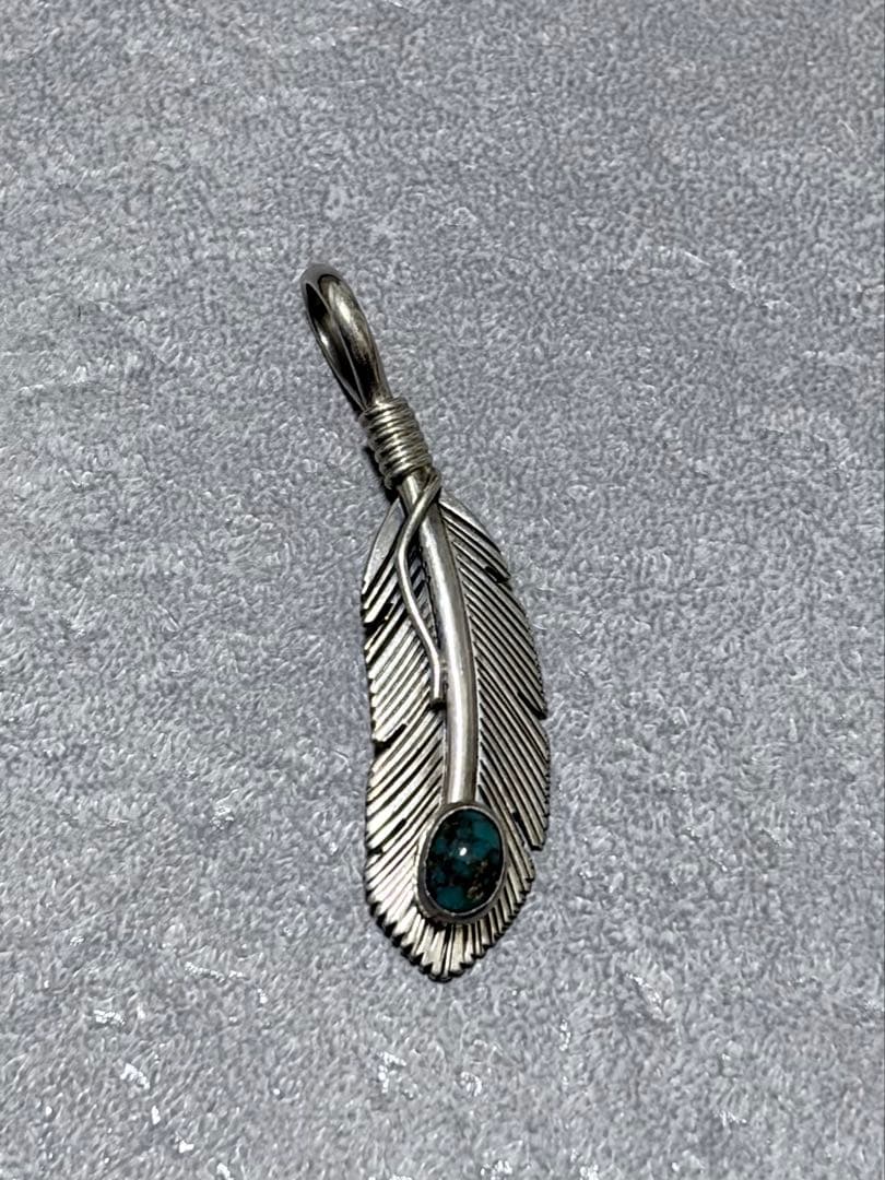 Harvey Mace ハーヴィーメイス ターコイズ フェザーペンダント - メルカリ