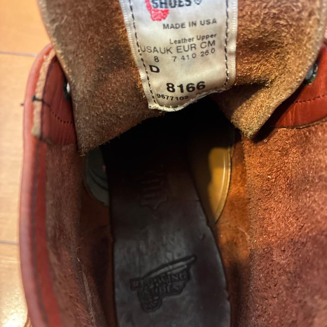 g*f様 レッドウィング　アイリッシュセッター　プレーントゥ 8166