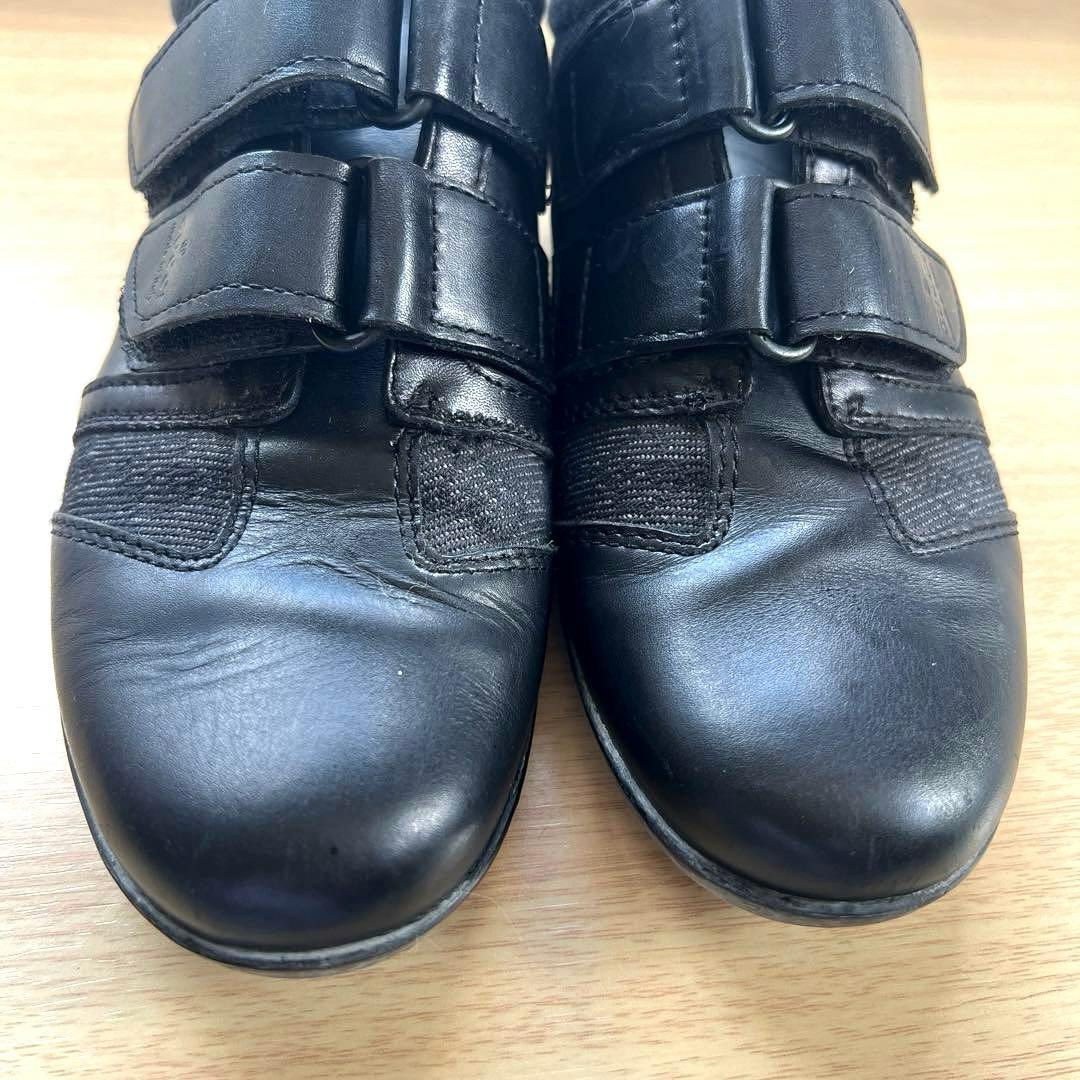 GUCCI グッチ GG柄スニーカー レザー×キャンバス ベルクロ ブラック