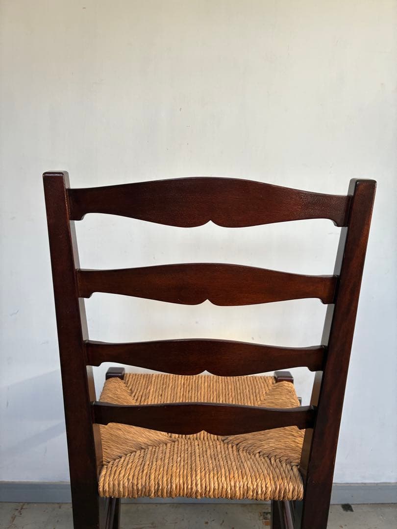 松本民芸家具 517型ラッシチェア ラダーバック バーナードリーチ 柳