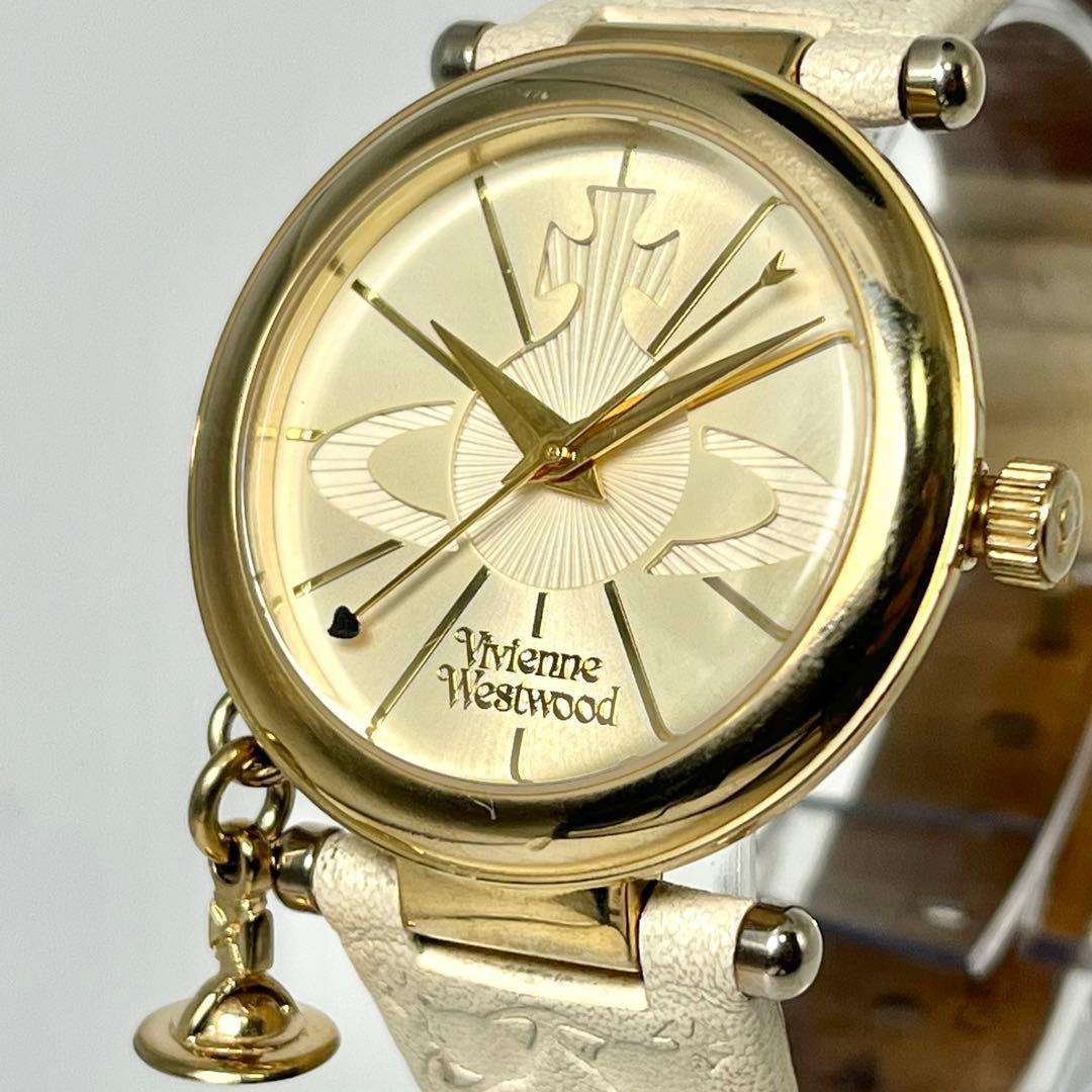 稼働品】ヴィヴィアンウエストウッド オーブ クォーツ 腕時計 チャーム