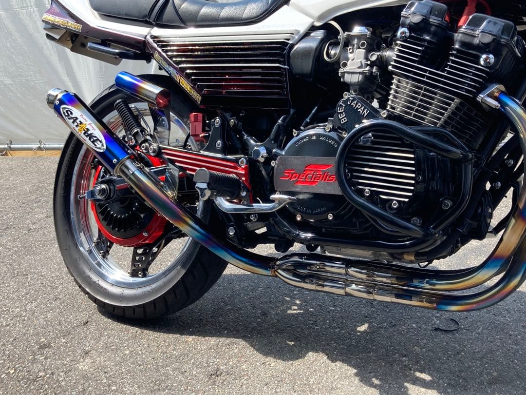 ホンダ CBX400F サタケ ステンレス手曲げマフラー 新型限定 - メルカリ