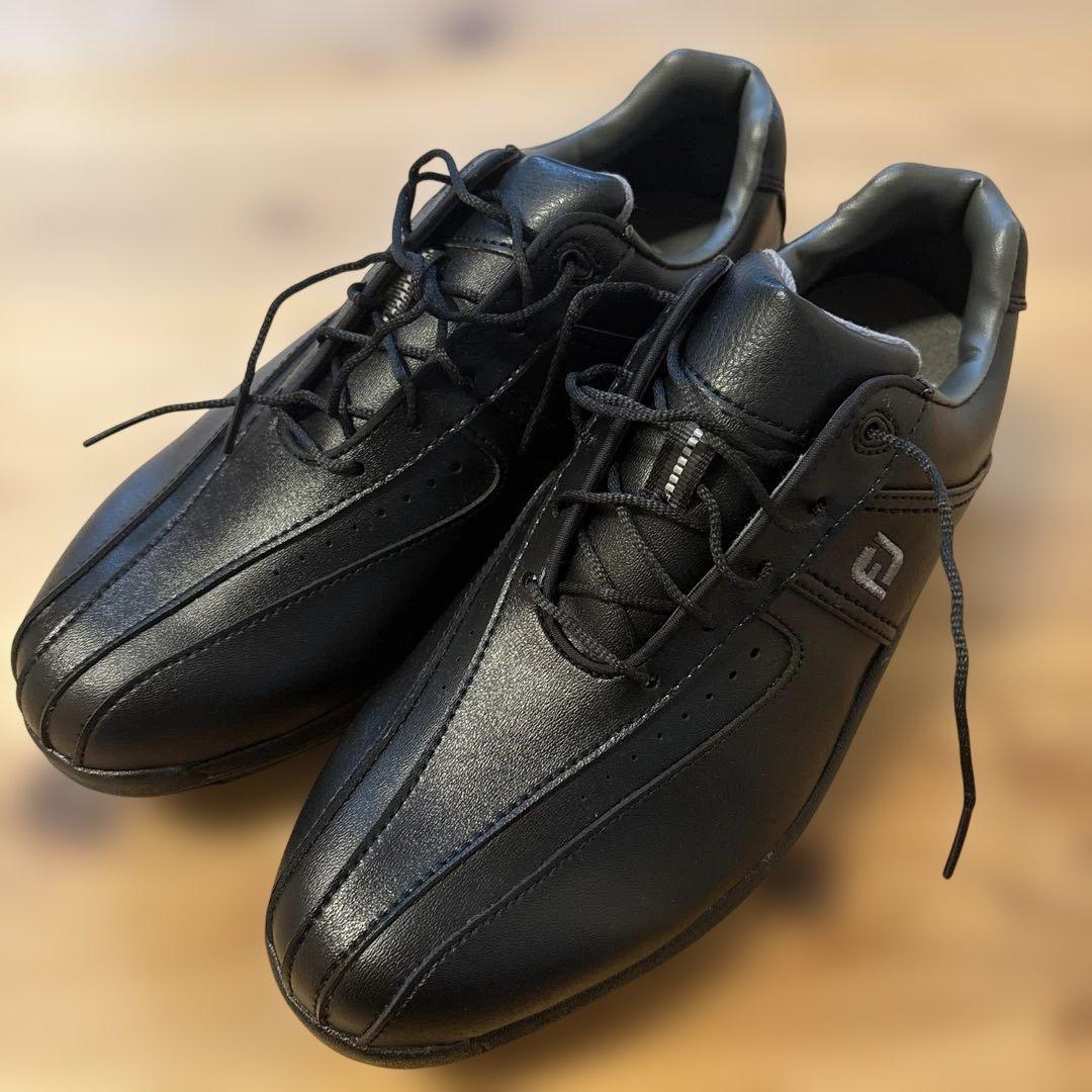 フットジョイ ゴルフシューズ 黒 25cm 防水 ソフトスパイク 軽量