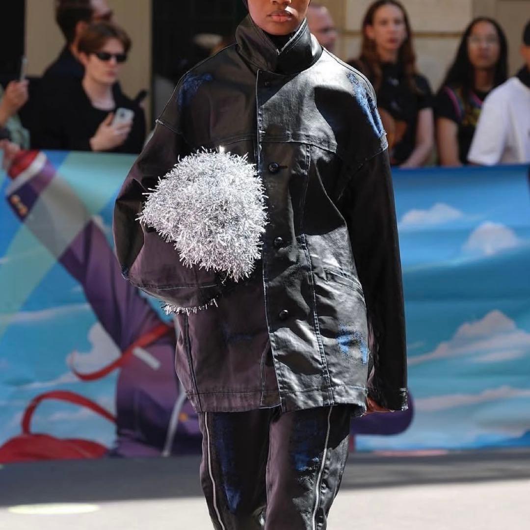 25ss doublet レザーコーティングデニムジャケット ダブレット - メルカリ